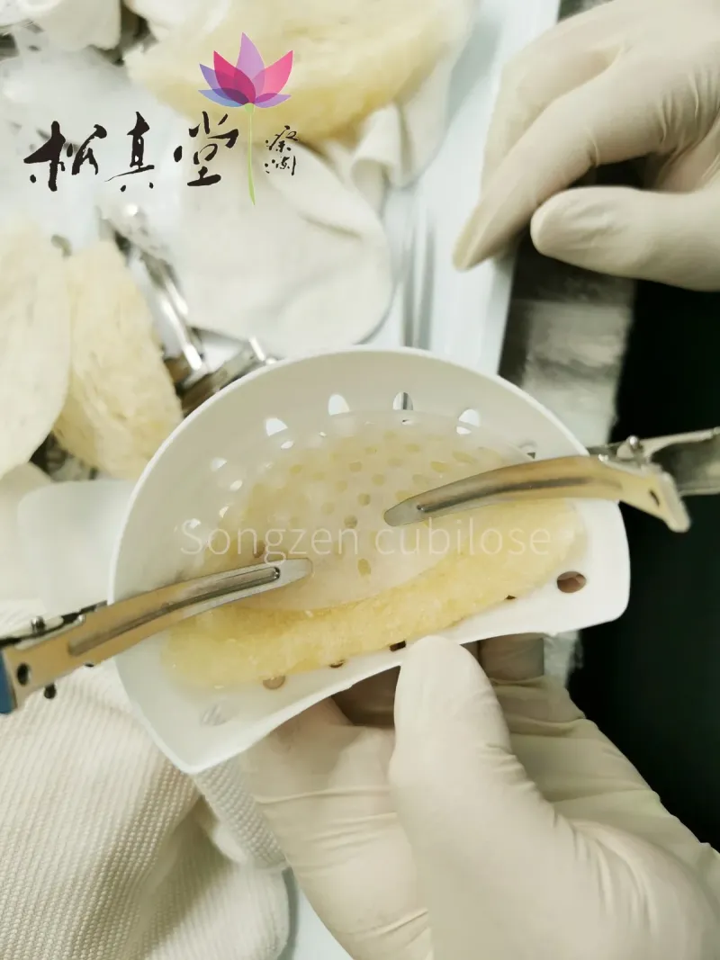 金燕盞 — 手工挑毛的燕窩細節